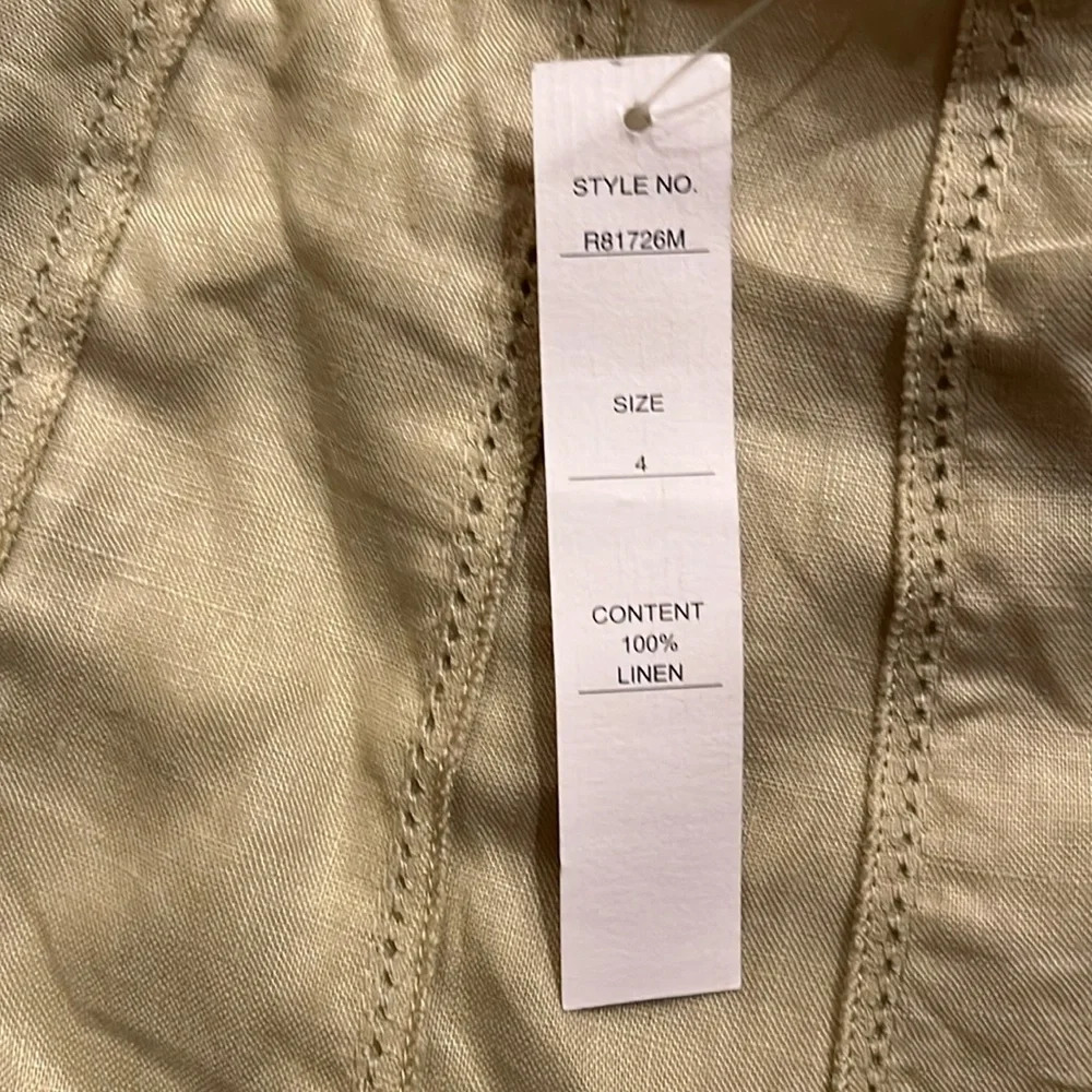 Edward Green Linen Skirt Size 4 - Picture 3 of 8